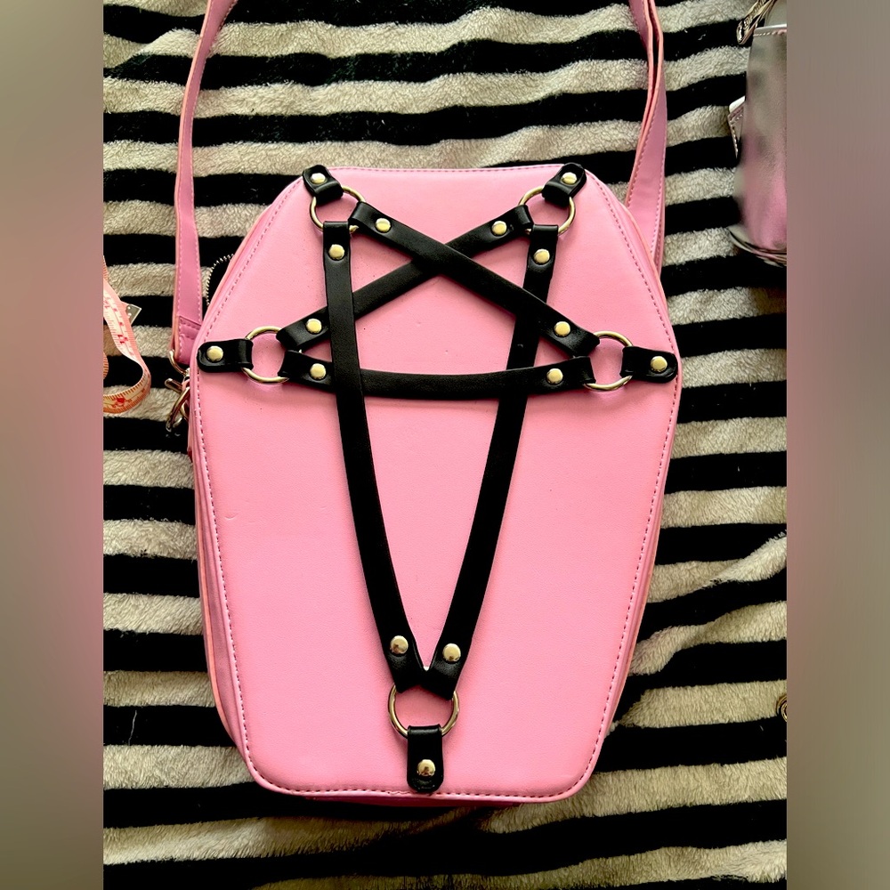 Killstar Pink Coffin Bag
